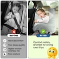 thumbnail image 2 of Almohada de coche Travel Pillow MOAOO para niños y adultos, color gris, 2 of 6
