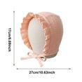 thumbnail image 3 of Baby Sun Hat Kids Boys Girls Cotton Bucket Hat with Short Brim Adjustable Chin Strap Summer Hat for Toddler 0-3 Years, 3 of 6