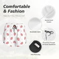 thumbnail image 4 of Cauagu Hand Drawn Strawberry Print Women's 2 in 1 Running Shorts Athletic Workout Gym Yoga Shorts Running Shorts for Women-XX-Large, 4 of 7