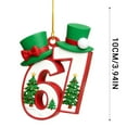 thumbnail image 7 of WKSCLPAI Christmas 67 Ornament for Christmas Tree Decorations, Funny Six Seven Meme Christmas Gingerbread Ornaments 2025, Christmas 67 Ornaments Gift for Teen & Humor Friends, 7 of 7