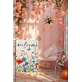 thumbnail image 4 of Welcome Summer Spring Garden Flags for Outside, Wildflowers Flowers with Butterfly Yard Decoration, Small Seasonal Outdoor Decor for Wedding Anniversary Farmhouse Holiday,12.5x18 Double Sided, 4 of 6