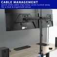 thumbnail image 5 of VIVO Dual Monitor Desk Mount Extra Tall Adjustable Stand for up to 32" Screens, 5 of 9