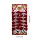 thumbnail image 3 of Decoraciones para lazos del árbol de Navidad | Mini lazos preatados, pack de 12, multicolores con purpurina dorada, material plástico, 9,45"x5,51" cada uno | Fiestas, fiestas, regalos, coronas, 3 of 6