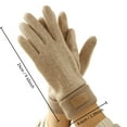 thumbnail image 2 of Uklsqma Faux Cashmere Winter Cycling Gloves for Men and Women | Soft Double-Sided Warmth | Touchscreen Compatible Fingertips | Rib-Knit Cuffs for Cold Protection | Comfortable Lined Gloves Fo, 2 of 3