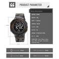 thumbnail image 5 of SKMEI Men's Digital Sports Watch Large Face Waterproof Wrist Watches for Men with Stopwatch Alarm El Noctilucent, 5 of 8