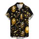 thumbnail image 4 of Ceisia Easter Graphic Print Shirt Men's Relaxed Fit Short Sleeve Button-Down Casual Top with Pocket Gold XXL Gifts, 4 of 5