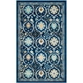 thumbnail image 4 of SAFAVIEH Evoke Charlotte Floral Geometric Area Rug, Royal/Ivory, 3' x 5', 4 of 6