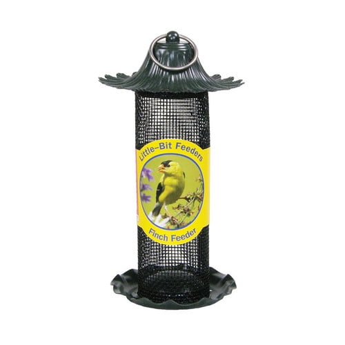 Stokes Select Little-Bit Feeders Finch Birdfeeder with Metal Roof, Yellow, .6 lb Seed... by Classic Brands