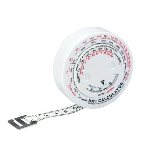 Tebru Beauty Body Mass Index Round Fat Measurement Measure Fitness Measuring Body Retractable Tape, Fat Measuring Tape, Body Measuring