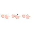 thumbnail image 2 of Gafas de sol hexagonales Minnieouse para hombre y mujer lentes polarizadas color dorado y rosa, 2 of 6