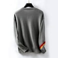 thumbnail image 6 of Wancir Women’s Graphic Sweater Casual Knit Pullover Drop Shoulder Long Sleeves Crewneck Soft Jumper Tops, 6 of 6