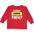 thumbnail image 3 of Inktastic Kindergarten Rocks with Pencil and Stars Boys or Girls Long Sleeve Toddler T-Shirt, 3 of 5