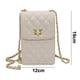 thumbnail image 2 of Bolso bandolera blanco simple Bolso de hombro para niña Mini cadena para teléfono móvil a la moda, 2 of 5