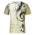thumbnail image 4 of T-shirts pour Hommes Aqestyerly Mode de Rue Décontractée Design Intéressant Imprimé Col Rond Manches Courtes, 4 of 6