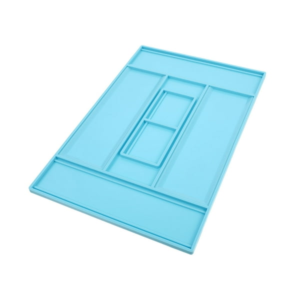 GARVALON Silicone Molds For Crafts 1 Set Blue Rectangular Reusable For Diy Projects