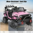 thumbnail image 5 of Ambifirner 24V Electric Ride On Car for Kids - 2-Seater 400W 4 Wheels Remote Control Car with USB, MP3,Suspension Kids Ride-On Toy Truck w/Parent Control, 5 of 9