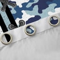 thumbnail image 4 of Homewish Vintage American Flag Curtains Pack of 2 (42x84 Each),Rustic Camo Camouflage Curtains Blackout,Blue White Bedroom Curtains For Boys Teens,Ultra Soft Home Decor, 4 of 6