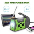 thumbnail image 3 of LNKOO 2021 Upgraded Version Portable Radio, Weather Radio with LED Flashlight, SOS Alarm Solar Hand Crank Emergency Radio, 2000mAh Power Bank for Smart Phone, AM/FM NOAA Radio, 6 LEDs Reading Lamp, 3 of 7