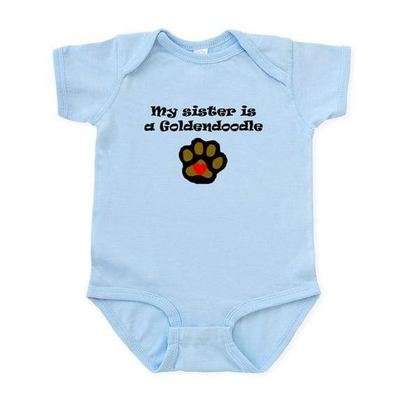 CafePress - My Sister Is A Goldendoodle Body Suit - Baby Light Bodysuit, Size Newborn - 24 Months