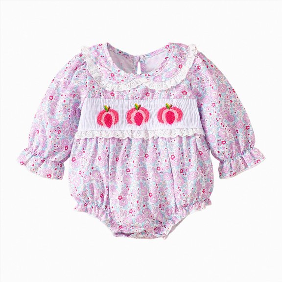 Baby Boy Girl Bubble Romper Newborn Baby Girl Clothes Newborn Summer Outfits Long Sleeves Infant Romper 0 18 Months 6-12 Months