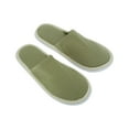 thumbnail image 2 of Unique Bargains 1 Pair Disposable Slippers Foldable Closed Toe Hotel Slippers Green, 2 of 5