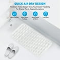 thumbnail image 4 of GPED BathTub Mat, Non-Slip Bath Mat, Machine Washable Shower Mat for Bathtub Floor Liner Mats with Suction Cups and Drain Holes, Clean and Soft on Feet, 27.6x15 Inch for Bathroom Floor, White, 4 of 6