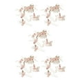 thumbnail image 1 of Sonducket 4 Uds peinetas de flores de boda conjunto de decoraciones elegantes tocados de mujer hermoso tocado de novia accesorio de joyería de Type2 NO2, 1 of 6