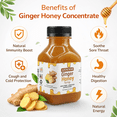 thumbnail image 2 of Honey Ginger Syrup by Annoor | 8.5 Oz | NFC | Raw Wildflower Honey and Cold Press Ginger Juice | No Pulp | Use in Tea, Coffee, Cocktail, Water Taste Enhancer, Health Shots, Salad Dressing & Cooking, 2 of 5