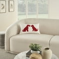 thumbnail image 3 of Nourison Pet Pillows & Access Sherpa Dog Silhouett Red 12" x 21" Throw Pillow, 3 of 6