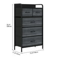 thumbnail image 2 of Dextrus 5- Drawer Dresser for Bedroom, 5 Foldable Drawers with Smooth Drawer Plastic Handles, Fabric Bins Cabinet, 2 of 5