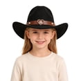 thumbnail image 2 of ZHOGXU Trendy Western Cowboy Hat Heart Applique Kids Boys Girls Outdoor Play Wear, 2 of 3