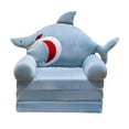 thumbnail image 2 of GUOOL 2 Pcs Baby Chair Slipcovers, Foldable Furniture Protectors, Cartoon Couch Chair Shark and, 2 of 9