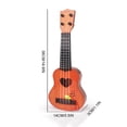 thumbnail image 3 of Classical Ukulele Guitar Musical Instrument Interactive Ukulele Toy For Kid  38CM Khaki, 3 of 7