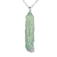 thumbnail image 1 of Fashion Jewelry Gifts Silver Wrapped Crystal Stone Necklace Healing Crystal Stone Gemstone Pendant Necklaces Good Luck 5, 1 of 1