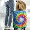 thumbnail image 2 of Rainbow Tie Dye Radial Pattern Luggage Cover Fashion Suitcase Cover Baggage Covers Fit 25-28 Inch Luggage (Go Travel), 2 of 5