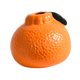 thumbnail image 2 of Jarrón de flores con forma de naranja, adorable maceta de cerámica para escritorio., 2 of 7