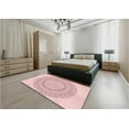 thumbnail image 5 of Ahgly Company Machine Washable Indoor Rectangle Transitional Pink Bubble Gum Pink Area Rugs, 7' x 9', 5 of 7