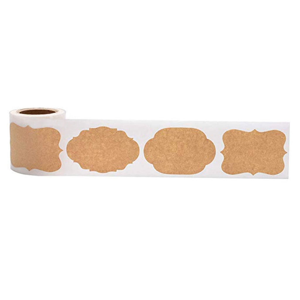 HGYCPP 300pcs Mason Jar Glass Bottle Adhesive Labels Blank ...