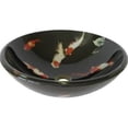 thumbnail image 1 of Novatto TID-195ORB Fiche Glass Vessel Bathroom Sink Set, Oil Rubbed Bronze, 1 of 1