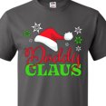 thumbnail image 3 of Inktastic Daddy Claus with Christmas Santa Hat and Snowflakes T-Shirt, 3 of 4