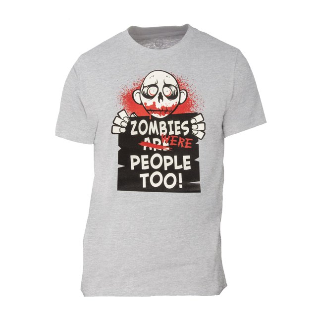 Los zombis para hombre eran la camiseta de manga corta de la gente - gris de Heather - X-Large Gravity Trading Camiseta de manga corta