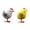 Multicolor, variant on Darzheoy 2 Pack Easter Chicks Mini Chicken Figure Chicks Easter Bird Chick Decoration for Easter Party Favors Supplies Easter Decorations for Table
