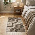 thumbnail image 3 of ODIKA 2'x3' Washable Throw Rug Large Para Contemporary Flowing Ribbon Gradient Print Alfombras for Hallway, Study Room, Non-Slip Low Profile, Flatwoven, 3 of 7