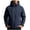 Dark Blue, variant on Solid Windproof Jackets for Men Lightweight Softshell Fleece Lined Outdoor Hiking Coats Hidden Pockets Travel Daily Camping Tops Dark Blue M
