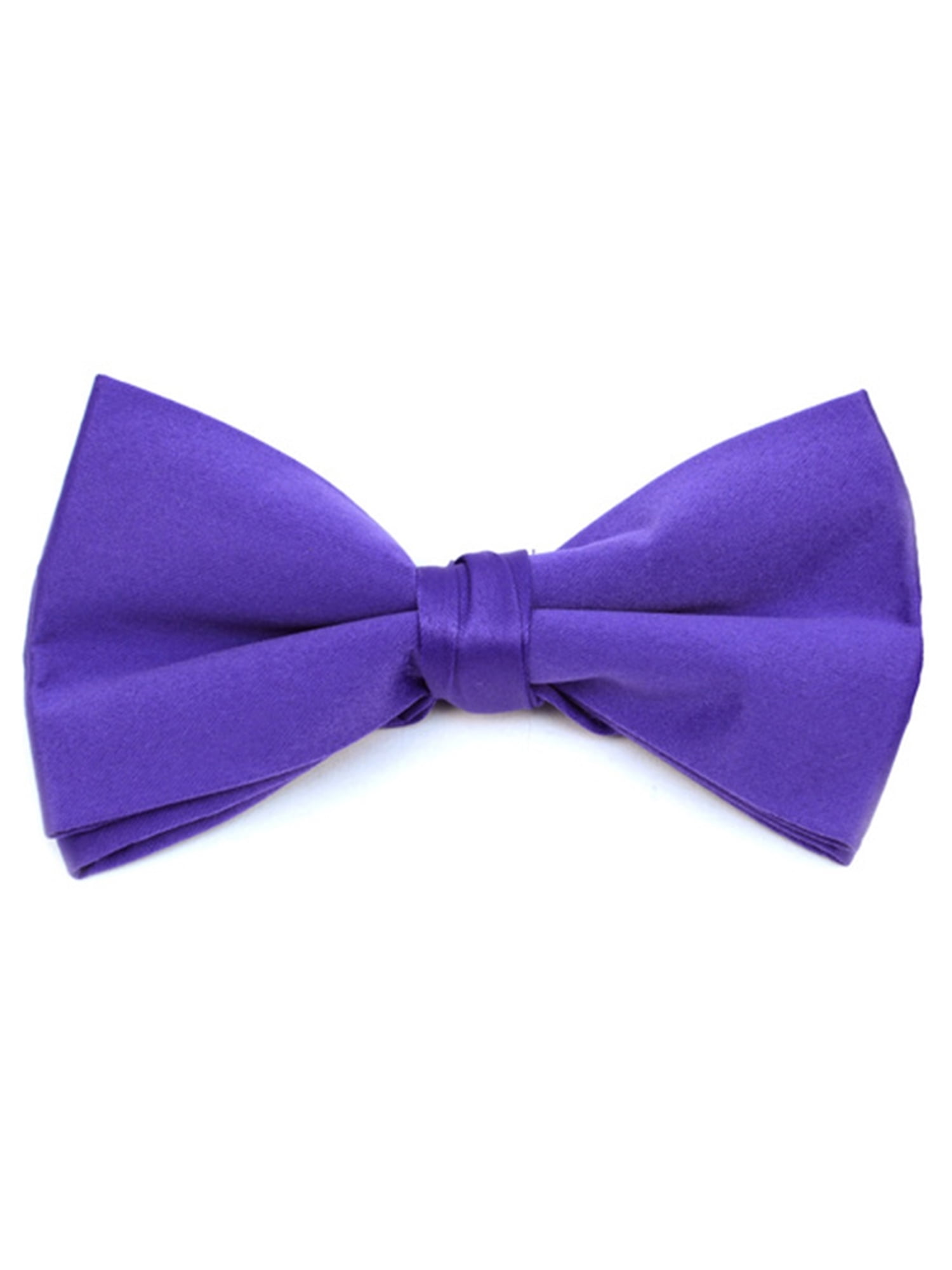 New men's pre-tied bowtie tone on tone stripes polyester formal wedding purple 