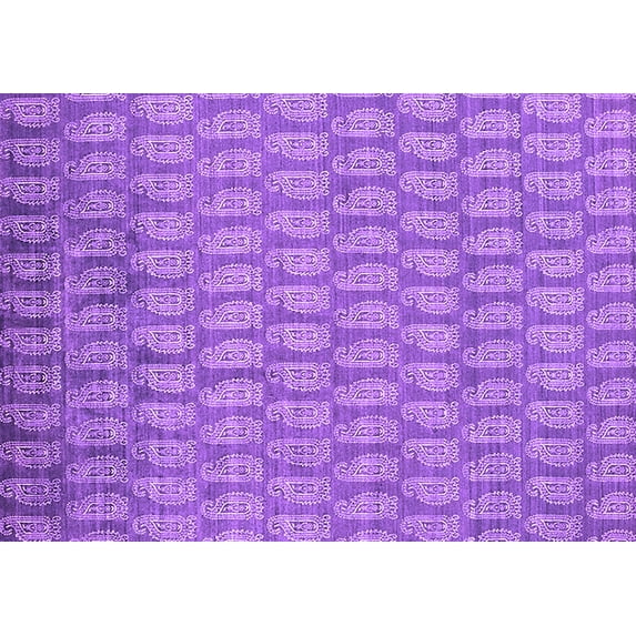 Ahgly Company Indoor Rectangle Oriental Purple Industrial Area Rugs, 2' x 3'