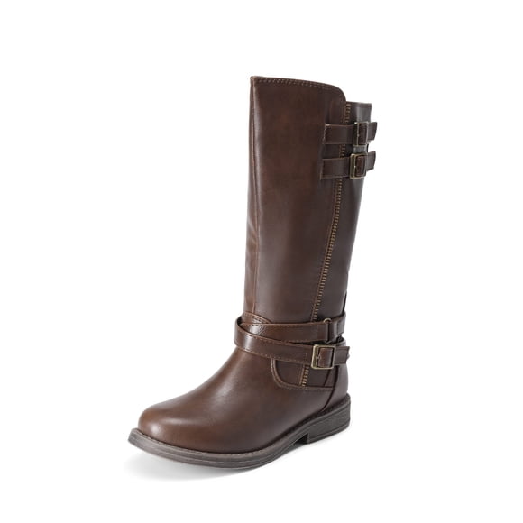 Botas DREAM PAIRS para Niñas, Altas hasta la Rodilla, Color Marrón, Talla 11