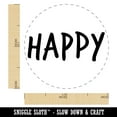 thumbnail image 2 of Happy Fun Text Self-Inking Rubber Stamp Ink Stamper - Lime Green Ink - Medium 1 Inch, 2 of 7