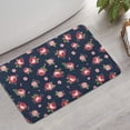 thumbnail image 2 of Pioneer Flower Floral Print Pattern Bathroom Rugs Mat, Non Slip Microfiber Bathroom Rug with Rubber Backing, Soft Mats for Bathroom Floor Tub Shower, 17"x27", 2 of 5