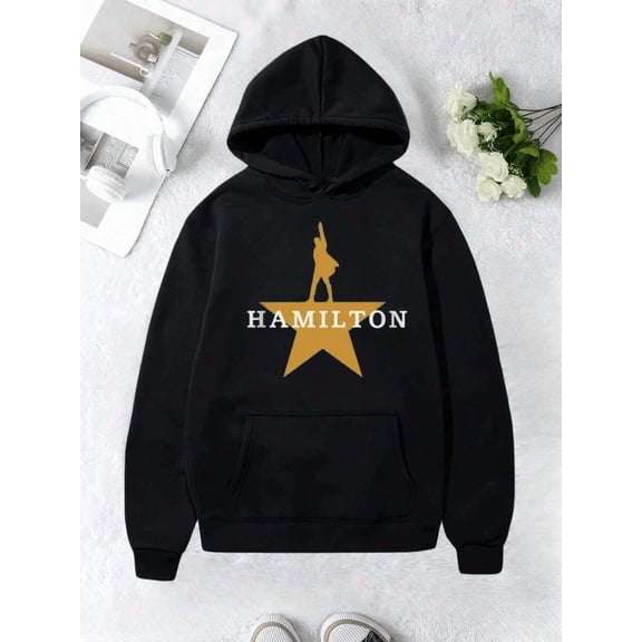 ZHENGLM Hamilton Graphic Hoodie Unisex Pullover Sweatshirt with Kangaroo Pocket